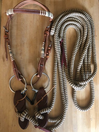 Set briglie snaffle mecate - set,